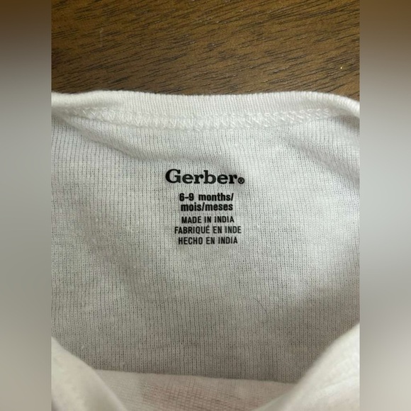 Gerber Unisex Baby Short Sleeve Bodysuit White 6-9 Months (0399) - Picture 3 of 9